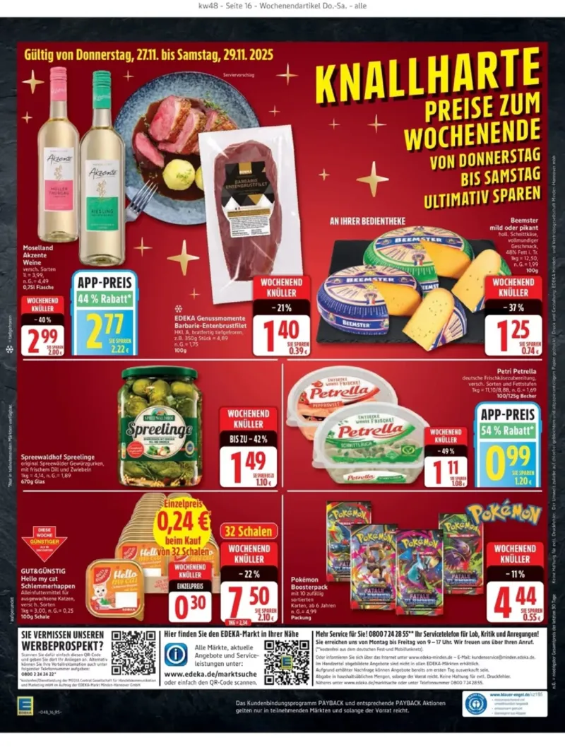 Edeka Prospekt vom 24.11.2025, Seite 16
