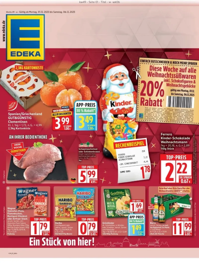 Edeka Prospekt vom 01.12.2025, Seite 1
