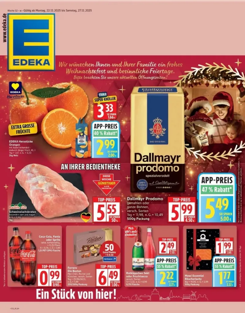 Edeka Prospekt vom 22.12.2025, Seite 1