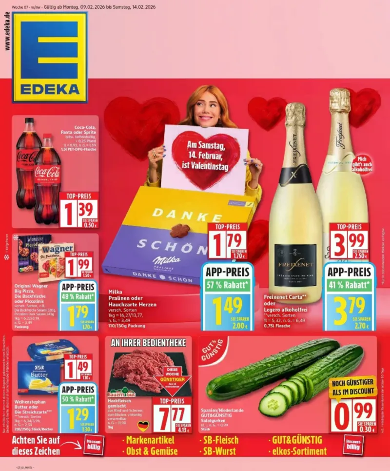 Edeka Prospekt vom 09.02.2026, Seite 1