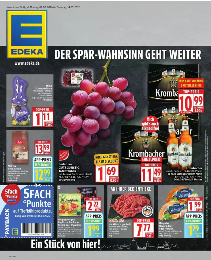 Edeka Prospekt vom 09.03.2026, Seite 1