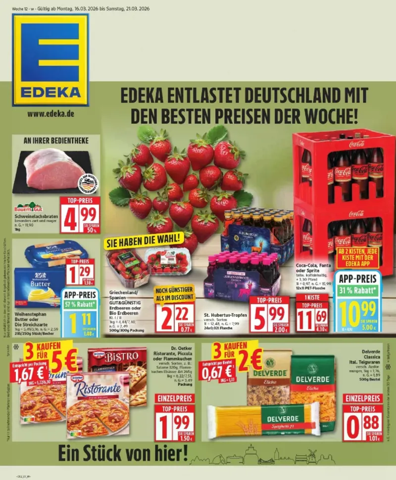 Edeka Prospekt vom 16.03.2026, Seite 1