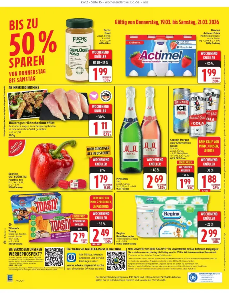 Edeka Prospekt vom 16.03.2026, Seite 16