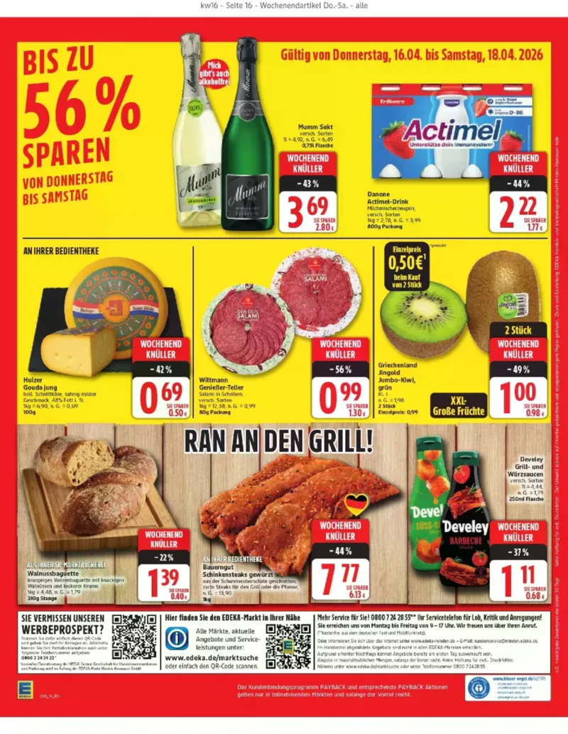Edeka Prospekt vom 13.04.2026, Seite 16