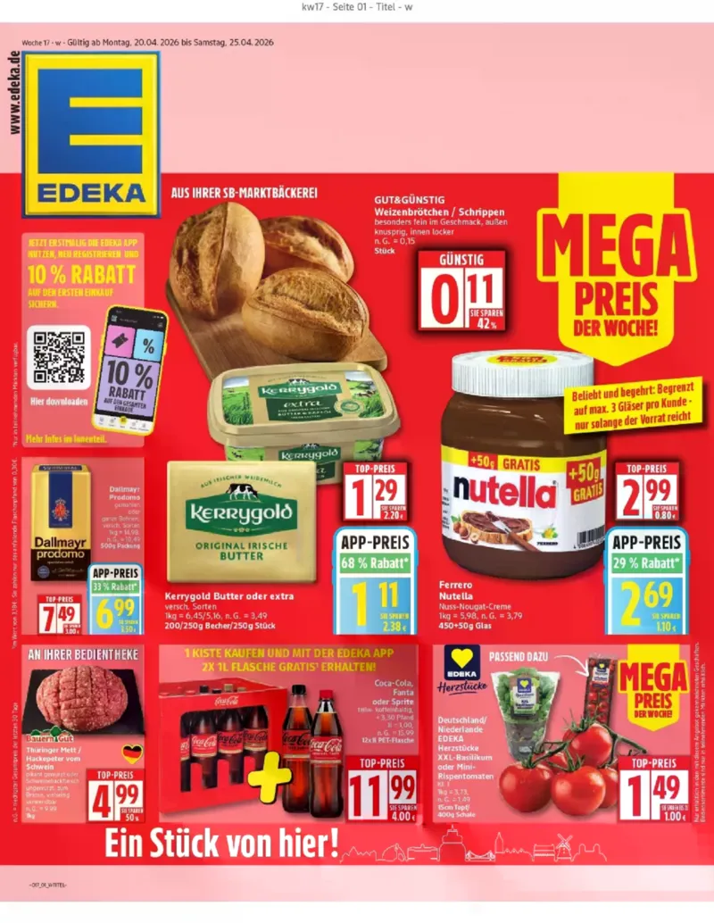 Edeka Prospekt vom 20.04.2026, Seite 1