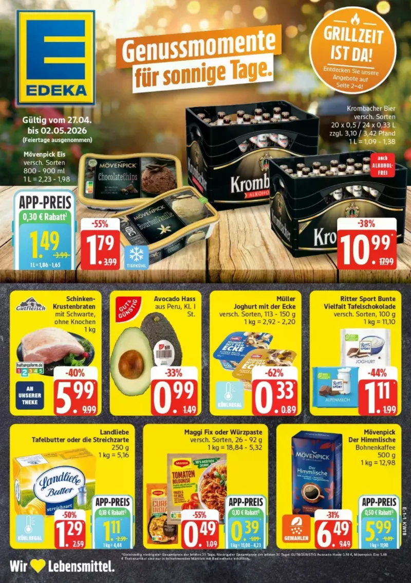 Edeka Prospekt vom 27.04.2026, Seite 1