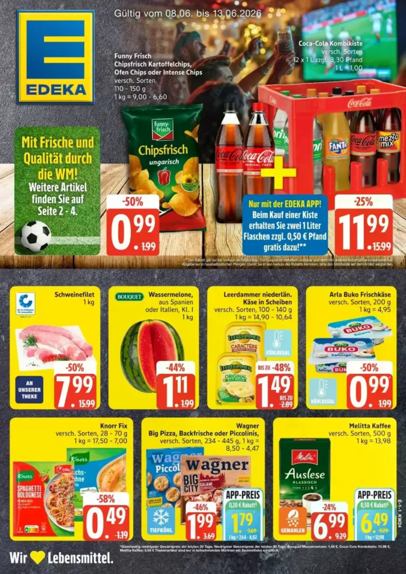 Edeka Prospekt vom 08.06.2026, Seite 1