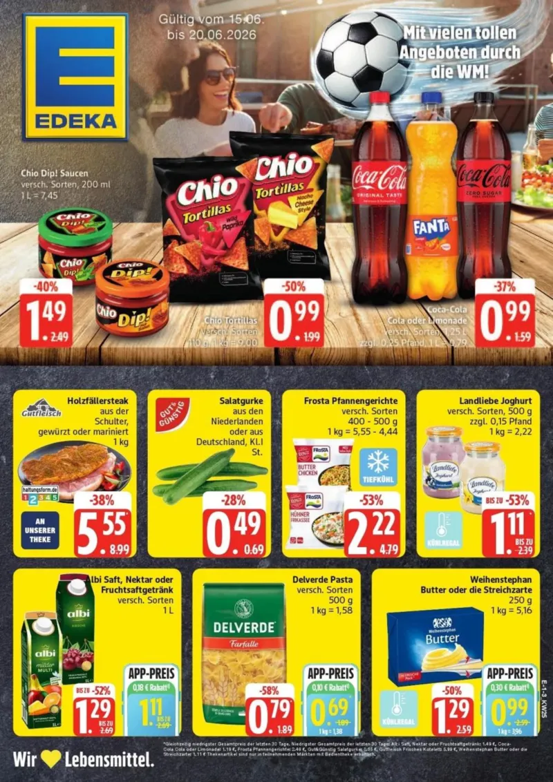 Edeka Prospekt vom 15.06.2026, Seite 1