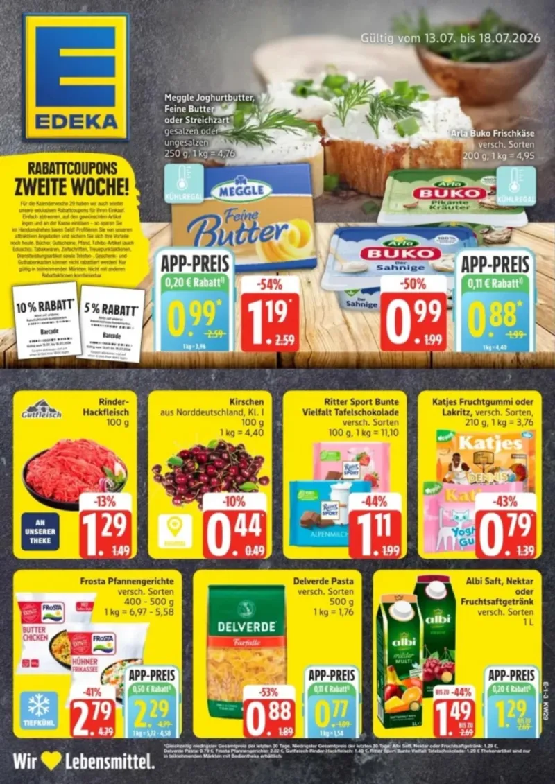Edeka Prospekt vom 13.07.2026, Seite 1