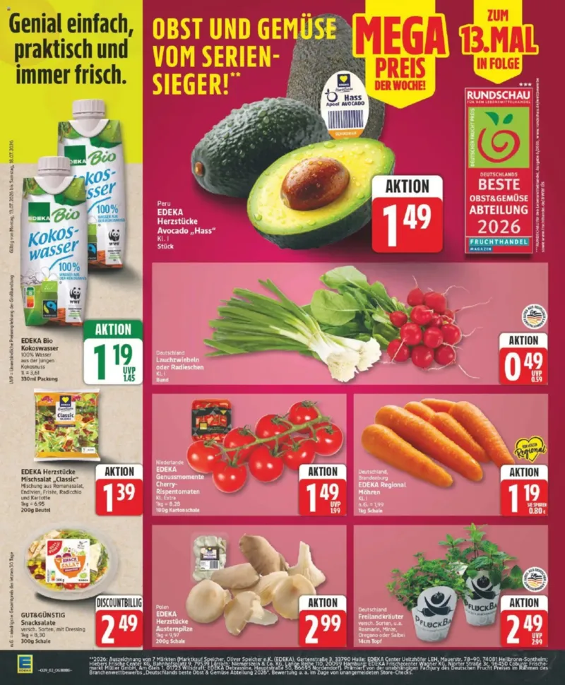 Edeka Prospekt vom 13.07.2026, Seite 2