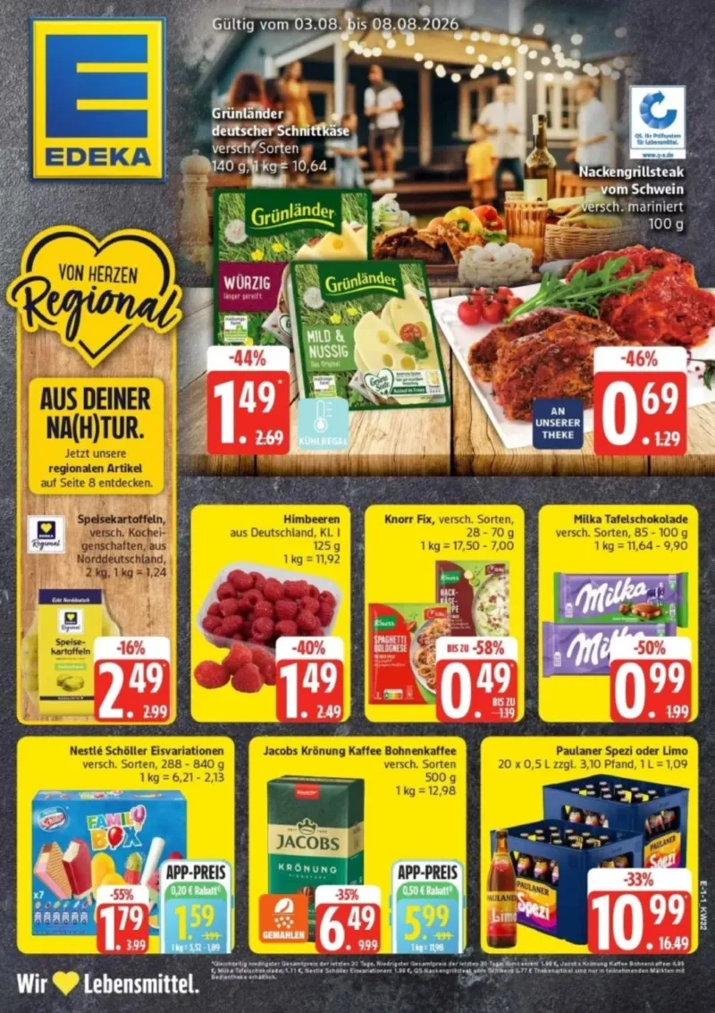 Edeka Prospekt vom 03.08.2026, Seite 1
