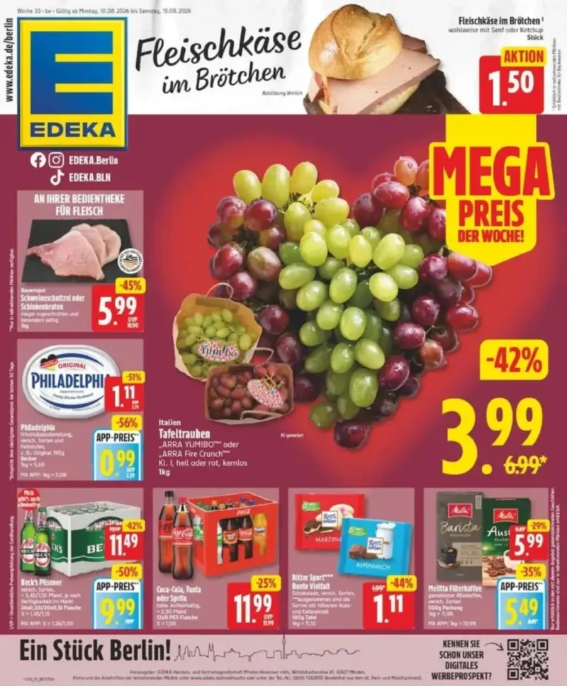 Edeka Prospekt vom 10.08.2026, Seite 1