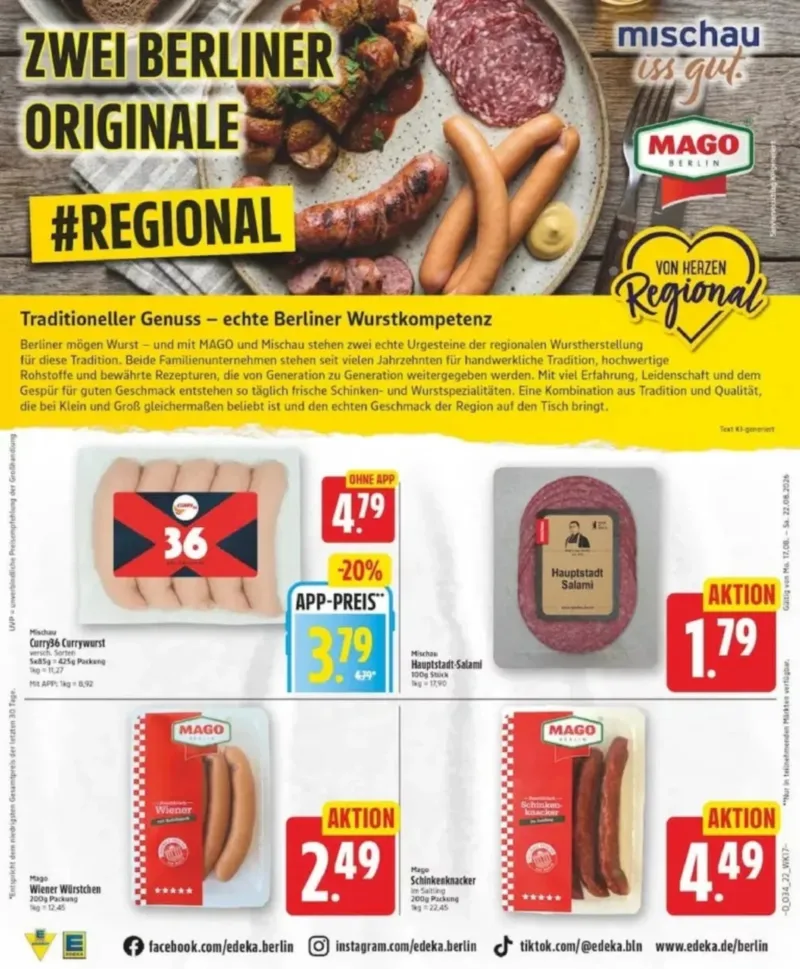 Edeka Prospekt vom 17.08.2026, Seite 22