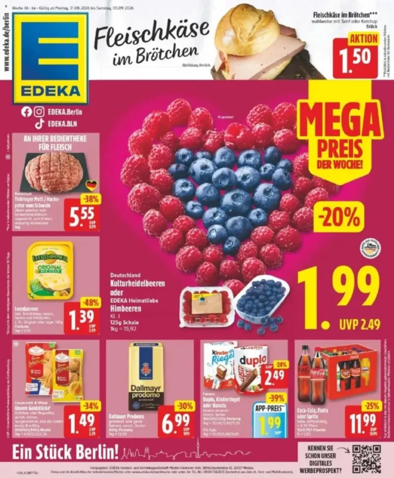 Edeka Prospekt vom 31.08.2026, Seite 1
