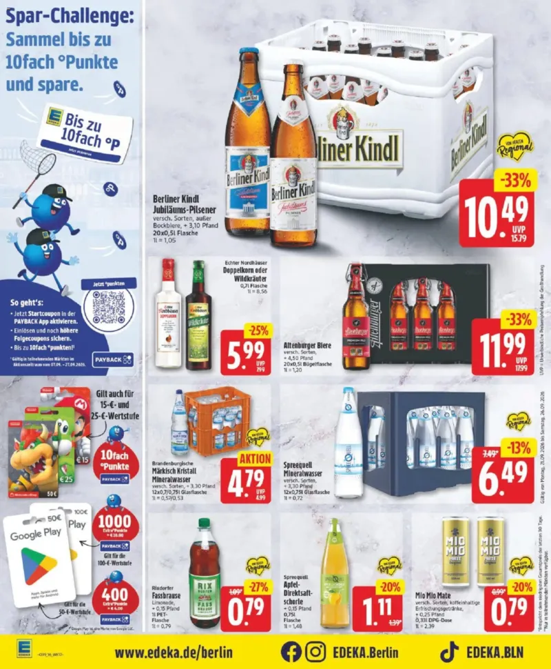 Edeka Prospekt vom 21.09.2026, Seite 16