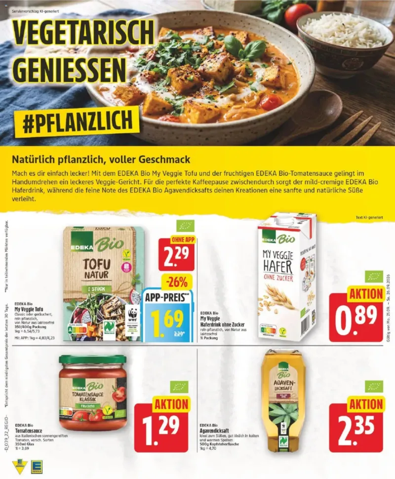 Edeka Prospekt vom 21.09.2026, Seite 22