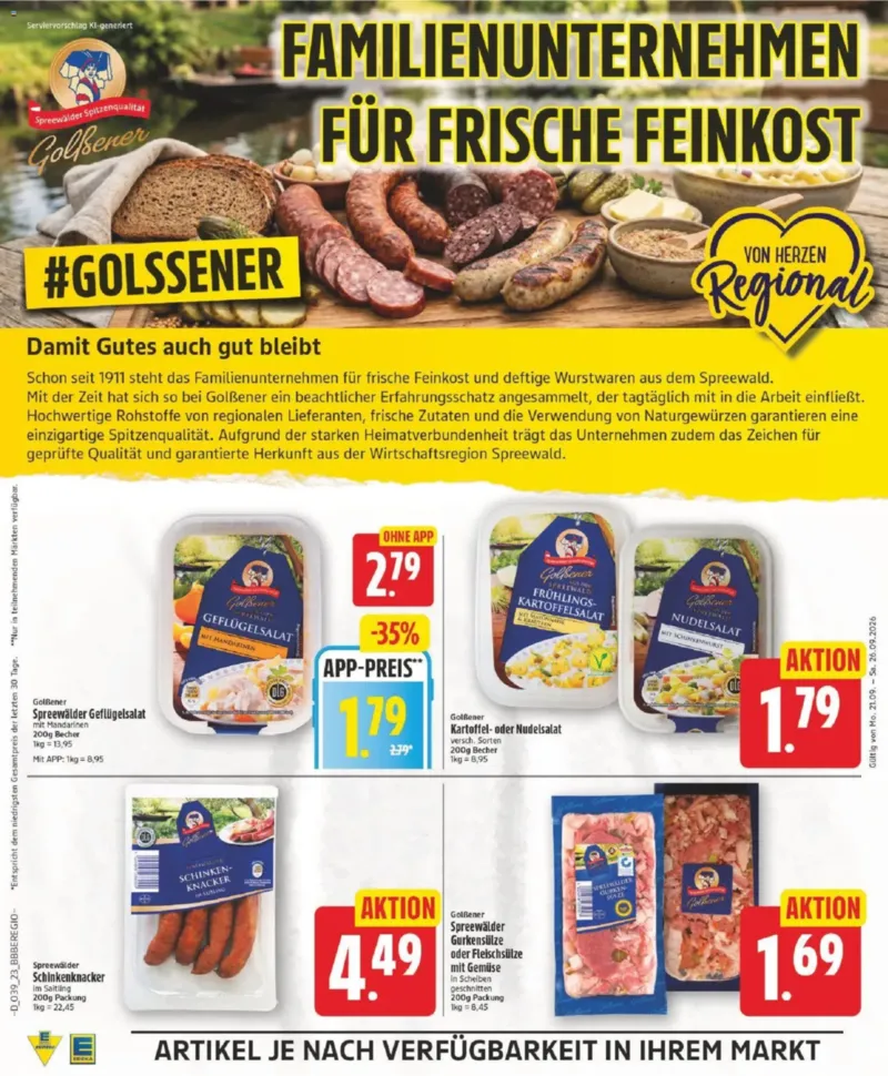 Edeka Prospekt vom 21.09.2026, Seite 23