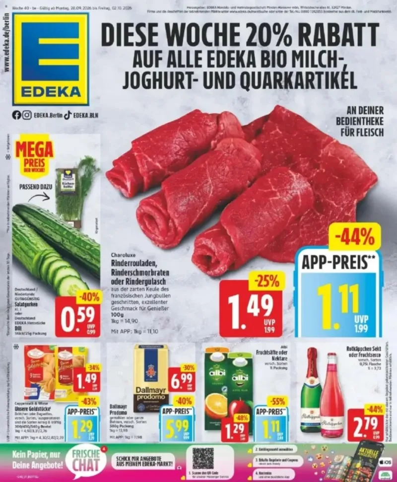 Edeka Prospekt vom 28.09.2026, Seite 1