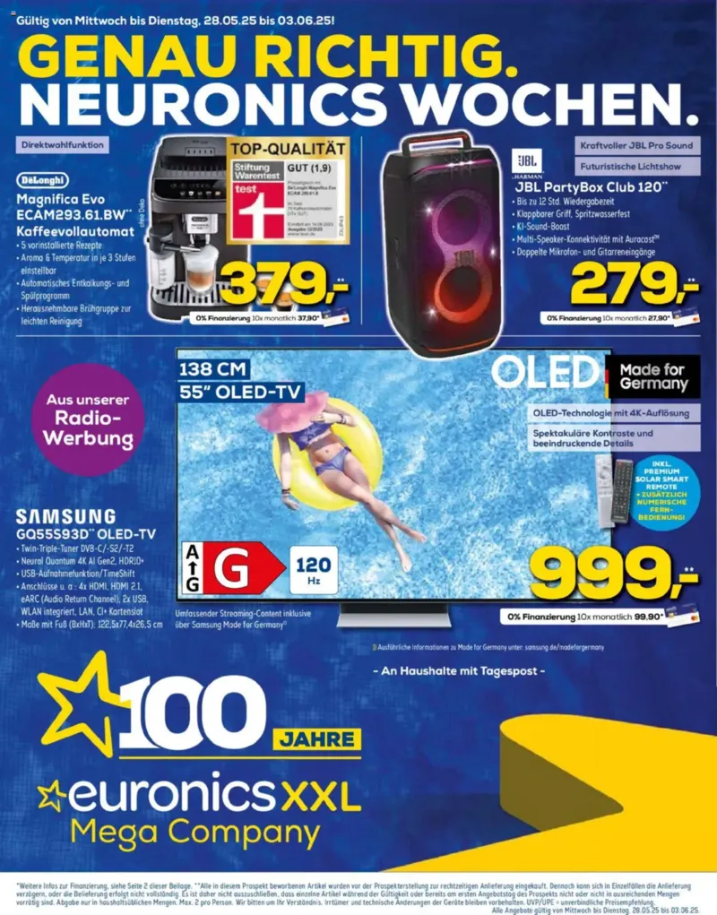 Euronics Prospekt vom 28.05.2025, Seite 1