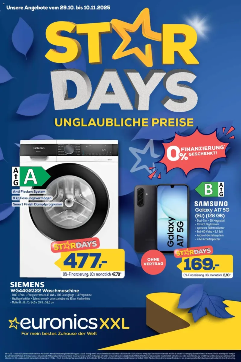 Euronics Prospekt vom 29.10.2025, Seite 1