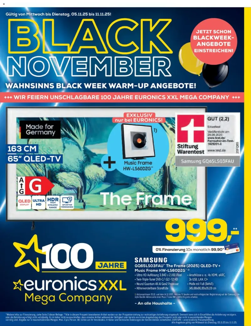 Euronics Prospekt vom 05.11.2025, Seite 1