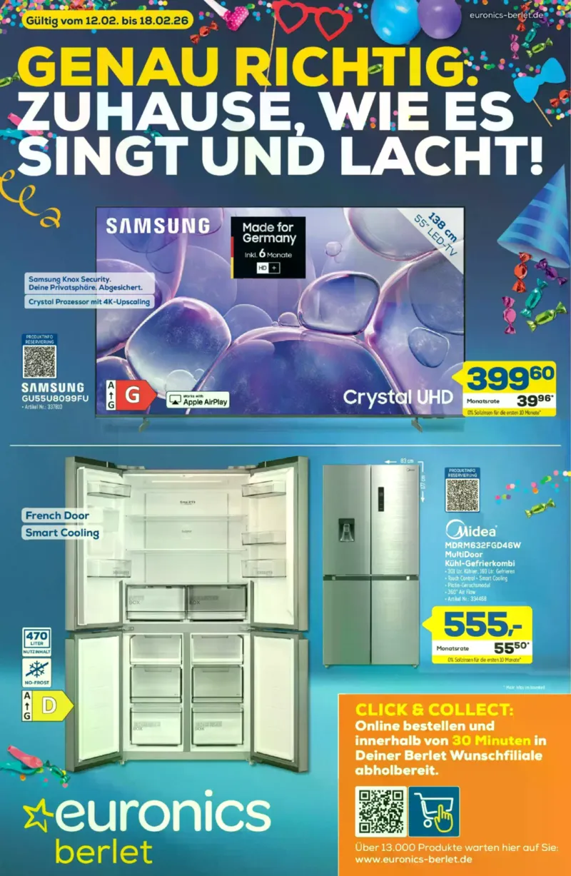 Euronics Prospekt vom 12.02.2026, Seite 1