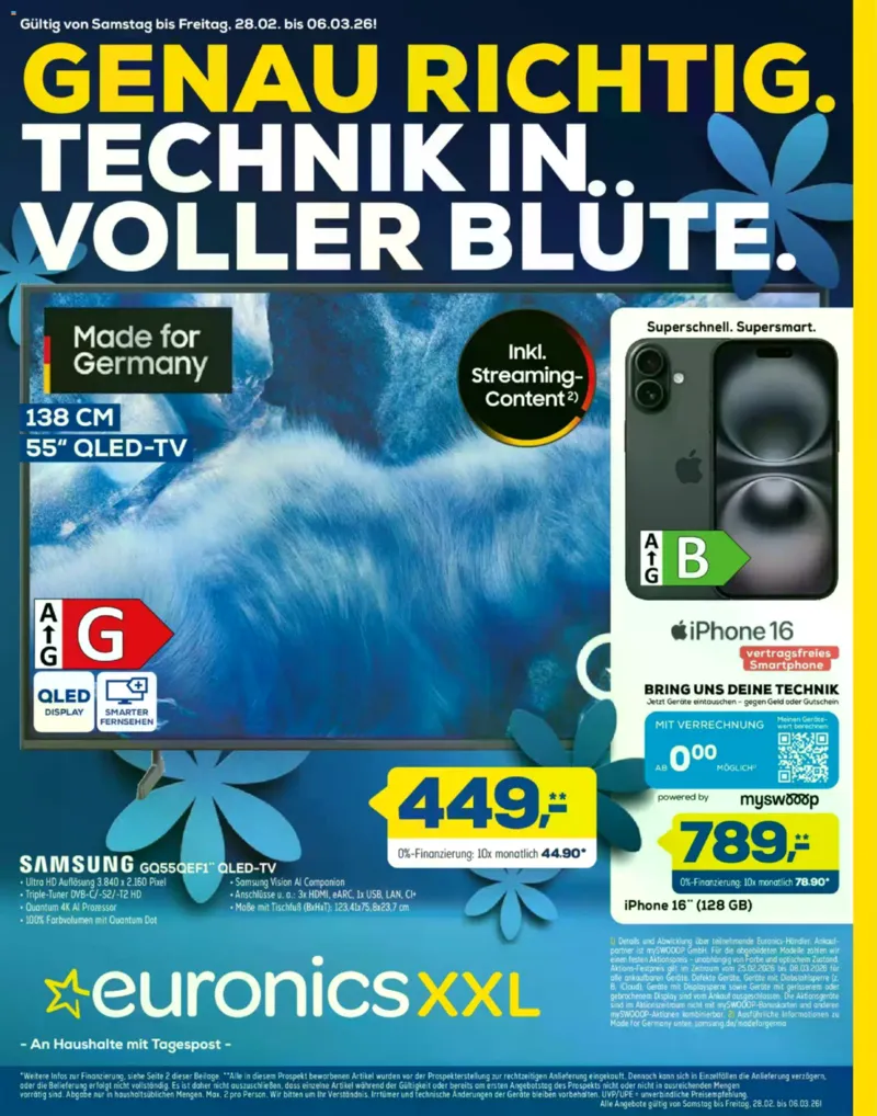 Euronics Prospekt vom 28.02.2026, Seite 1