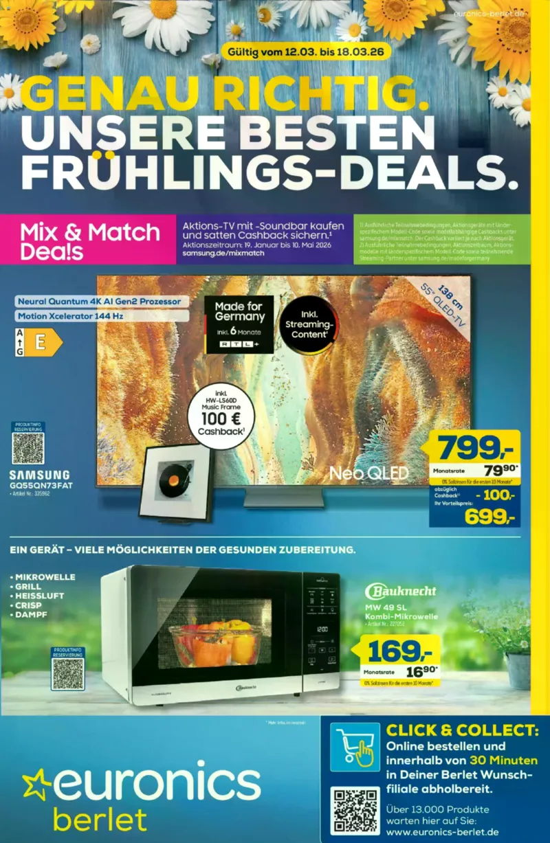 Euronics Prospekt vom 11.03.2026, Seite 1