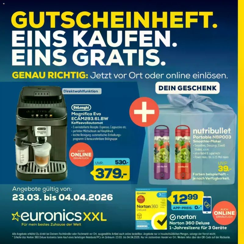 Euronics Prospekt vom 23.03.2026, Seite 1