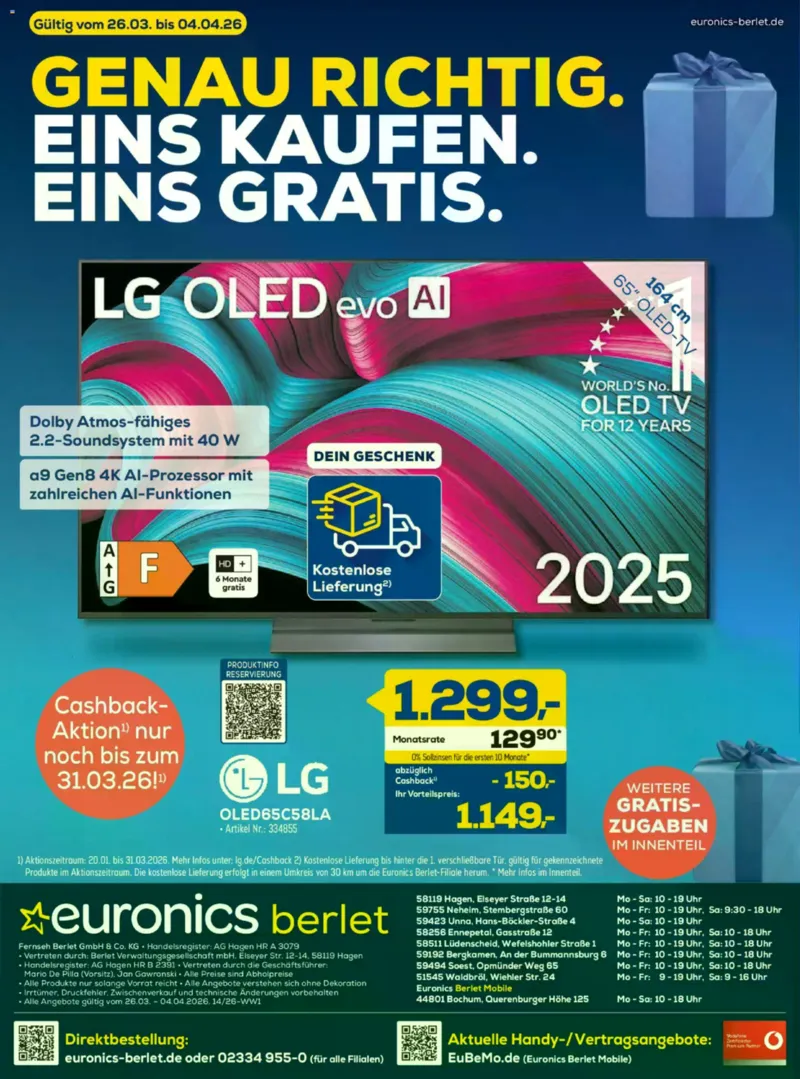 Euronics Prospekt vom 26.03.2026, Seite 20