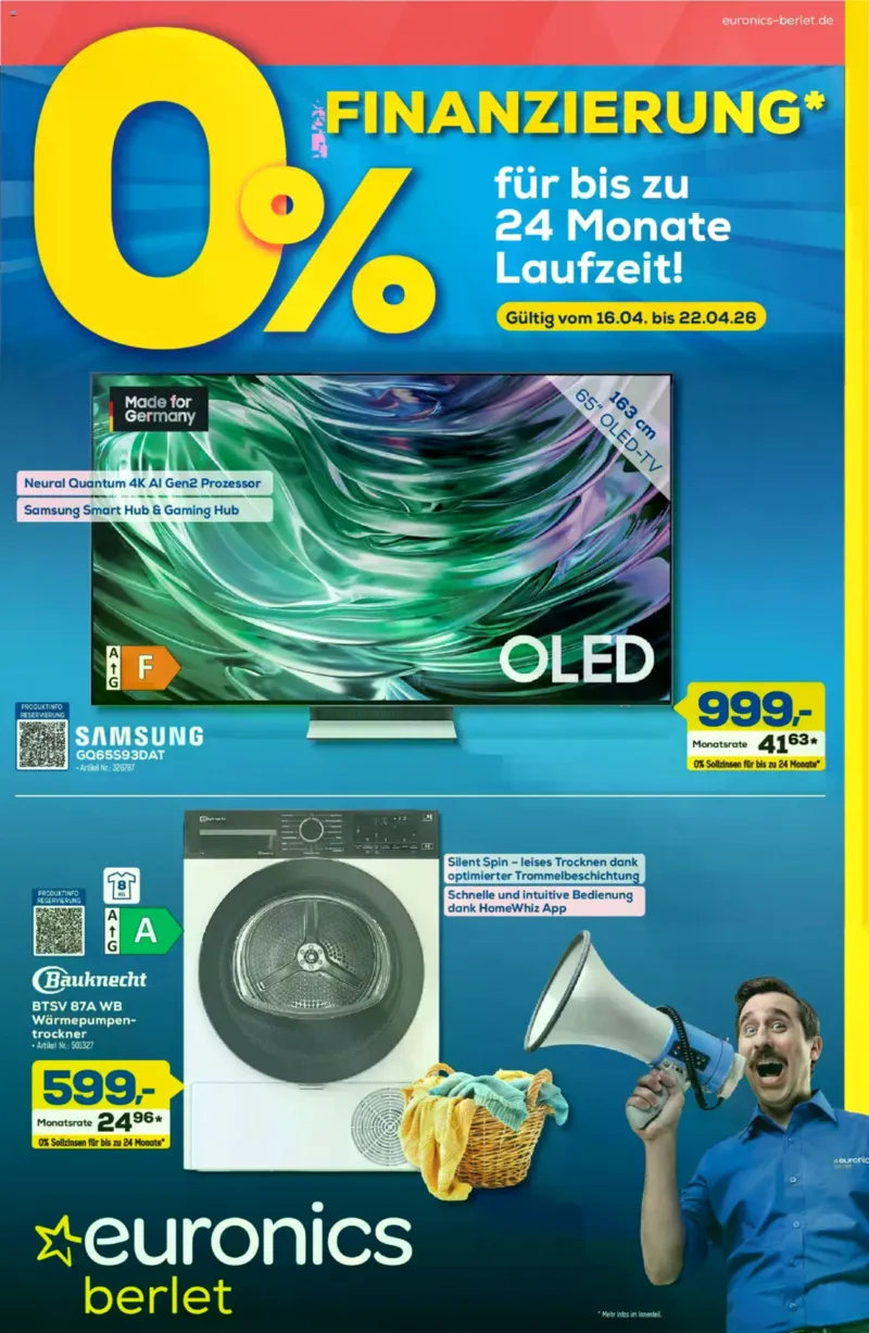 Euronics Prospekt vom 16.04.2026, Seite 1