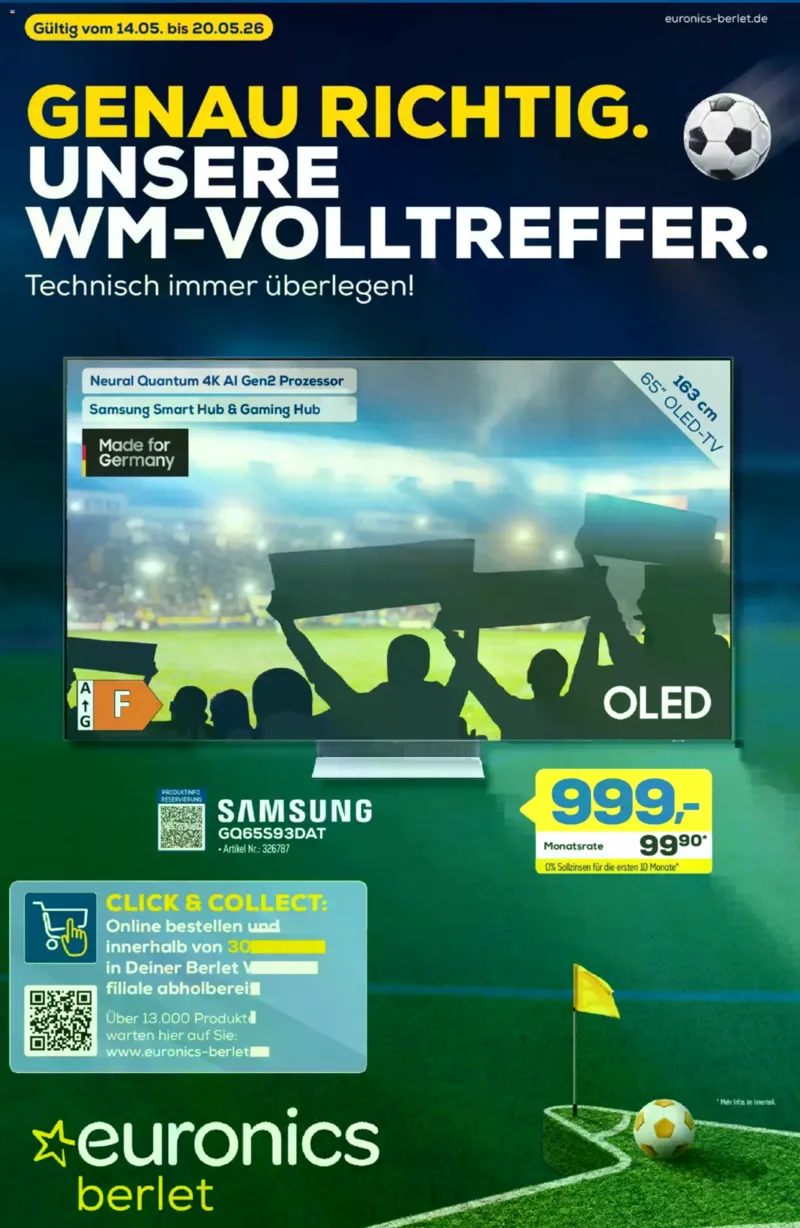 Euronics Prospekt vom 14.05.2026, Seite 1