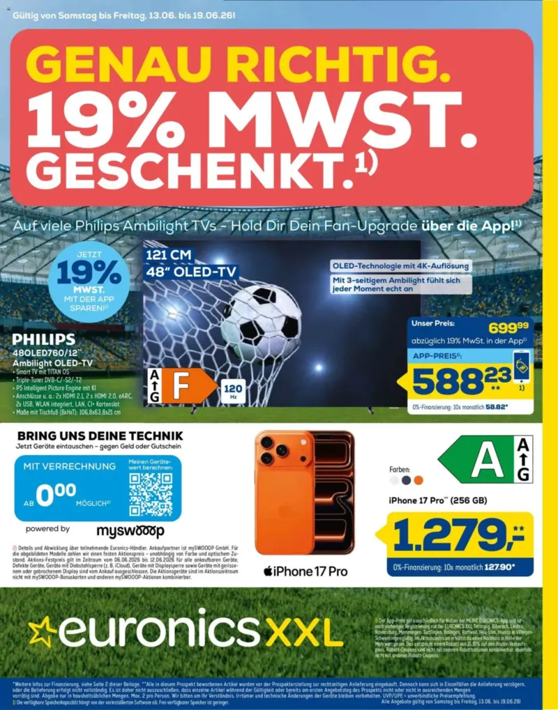 Euronics Prospekt vom 13.06.2026, Seite 1