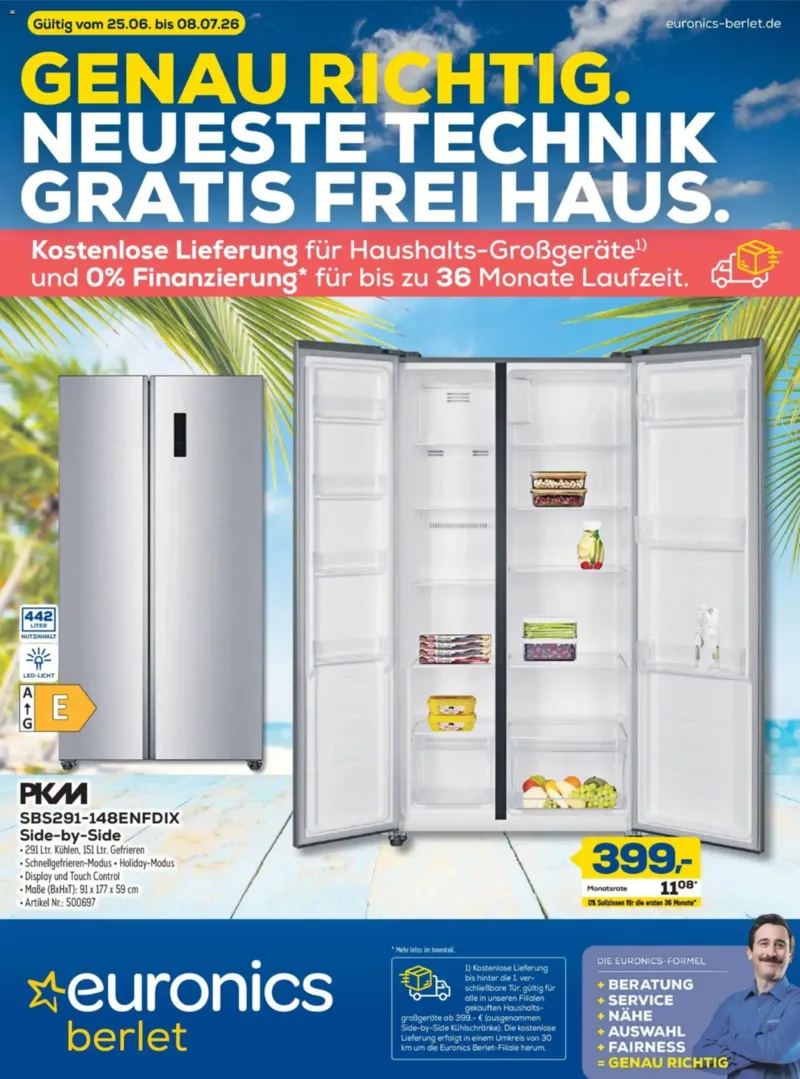 Euronics Prospekt vom 25.06.2026, Seite 1