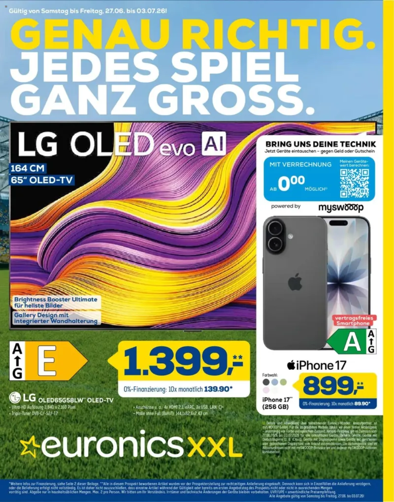 Euronics Prospekt vom 27.06.2026, Seite 1