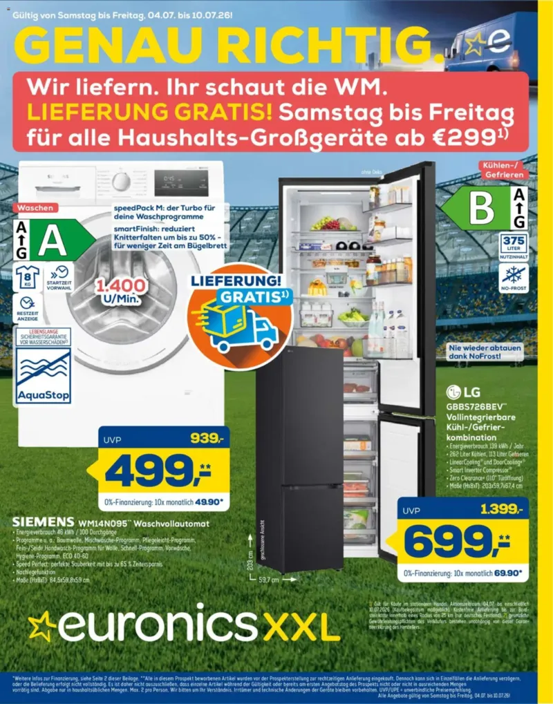 Euronics Prospekt vom 04.07.2026, Seite 1