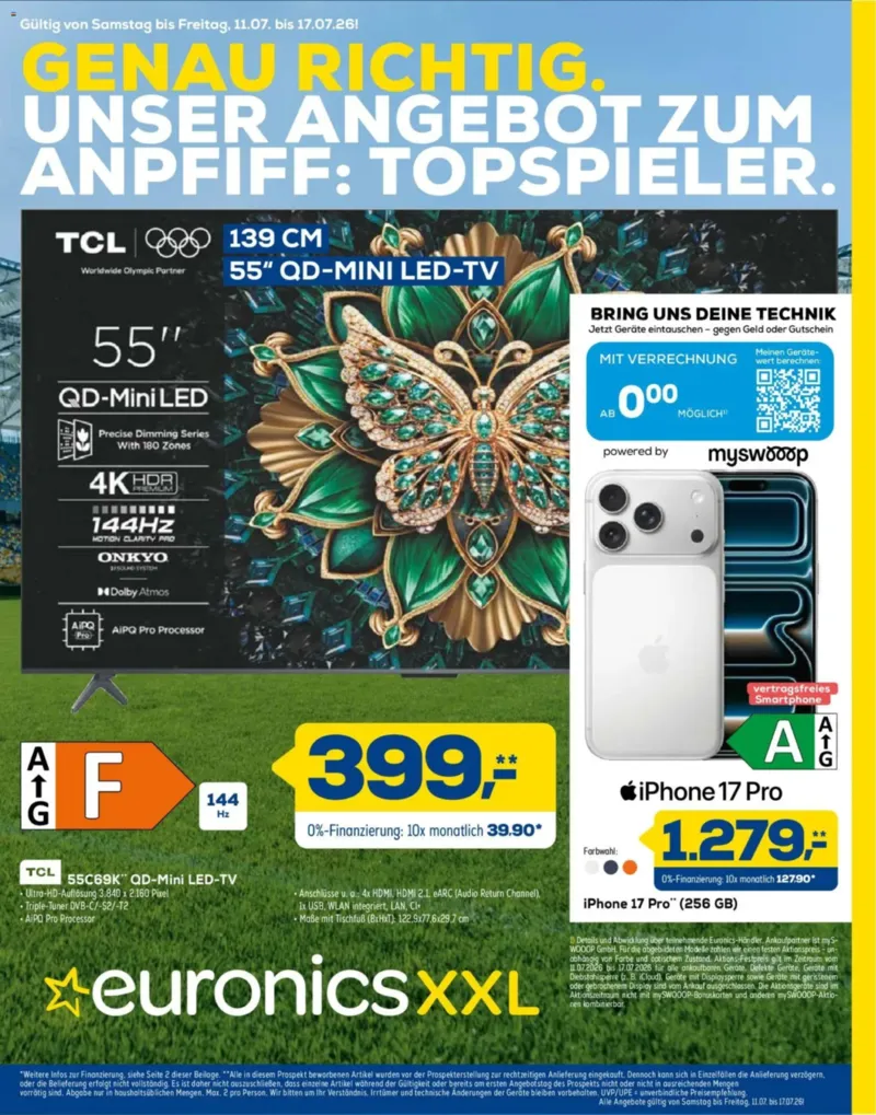 Euronics Prospekt vom 11.07.2026, Seite 1