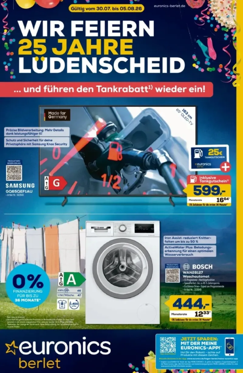 Euronics Prospekt vom 30.07.2026, Seite 1