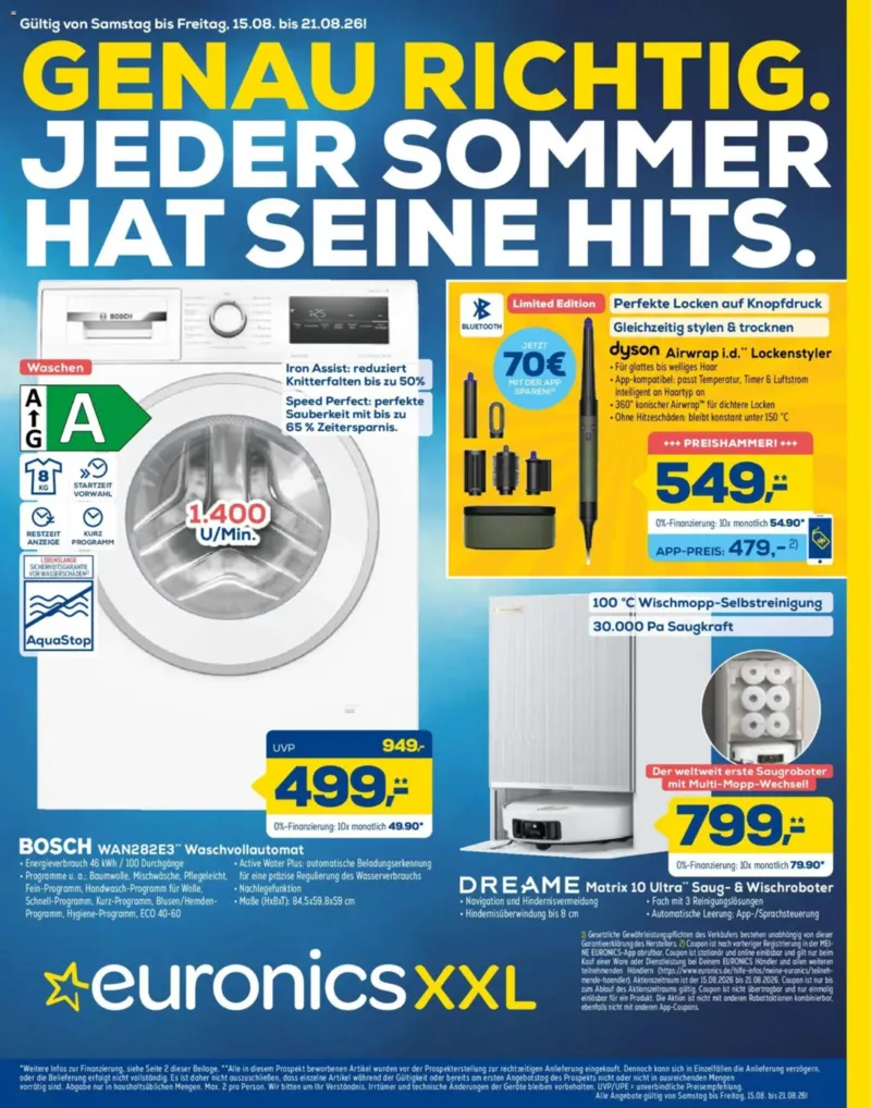 Euronics Prospekt vom 15.08.2026, Seite 1