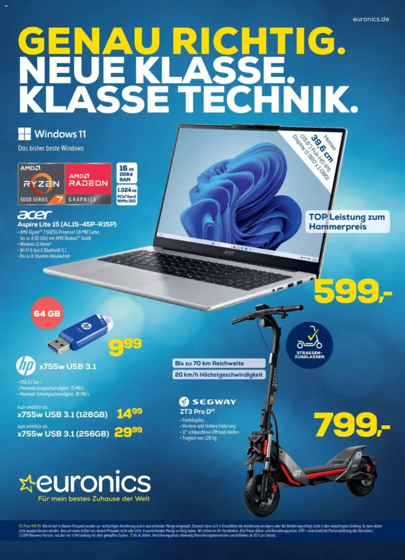 Euronics Prospekt vom 23.09.2026, Seite 1