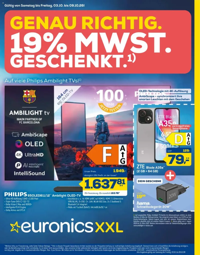 Euronics Prospekt vom 03.10.2026, Seite 1