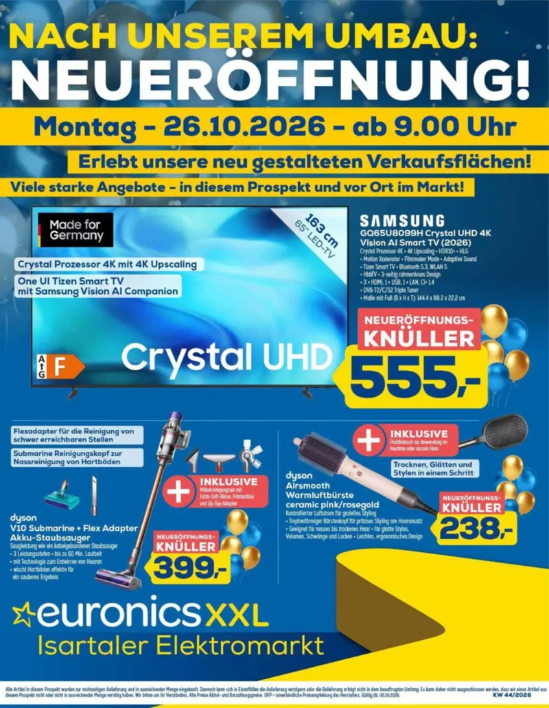 Euronics Prospekt vom 27.10.2026, Seite 1