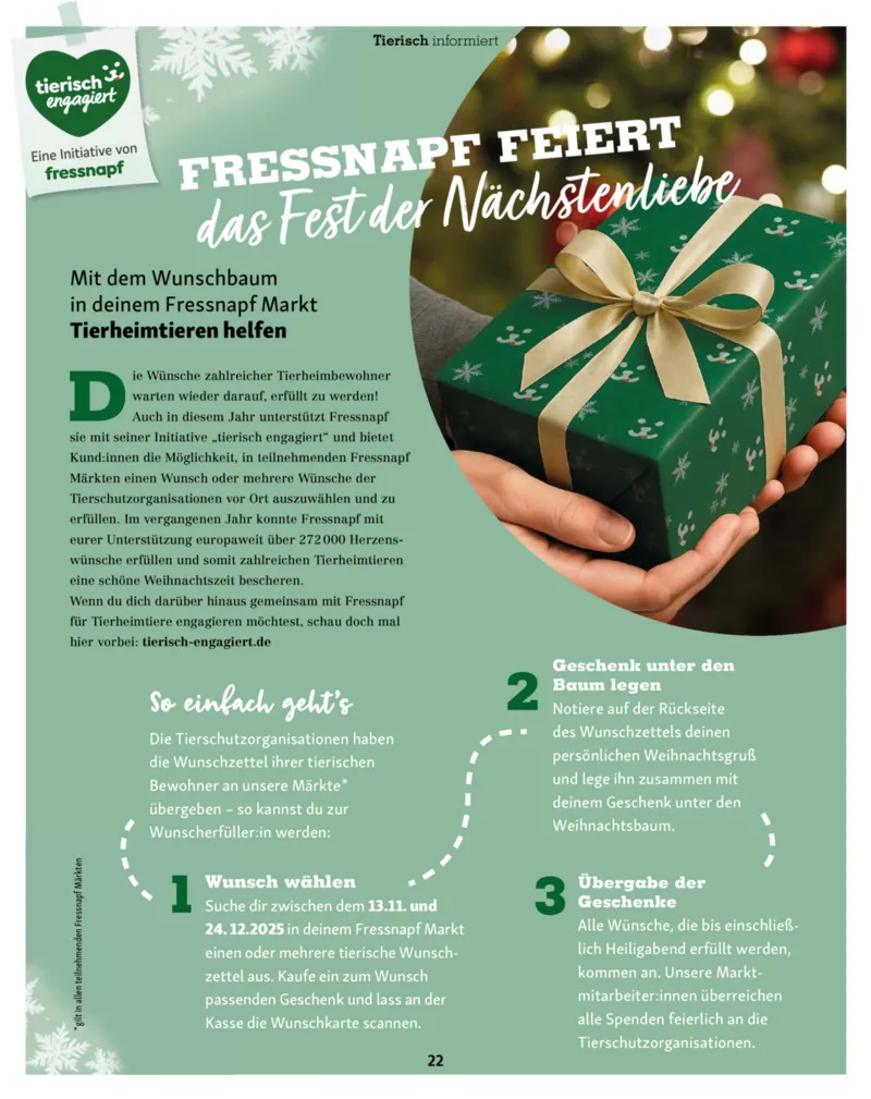 Fressnapf Prospekt vom 01.11.2025, Seite 22