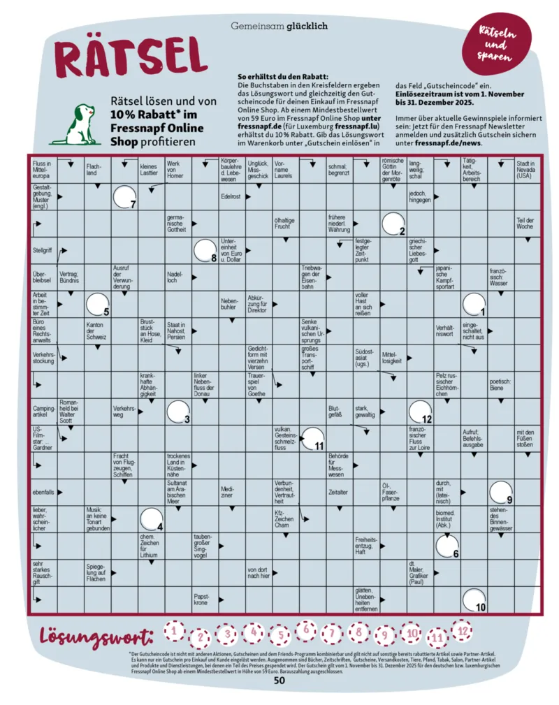 Fressnapf Prospekt vom 01.11.2025, Seite 50