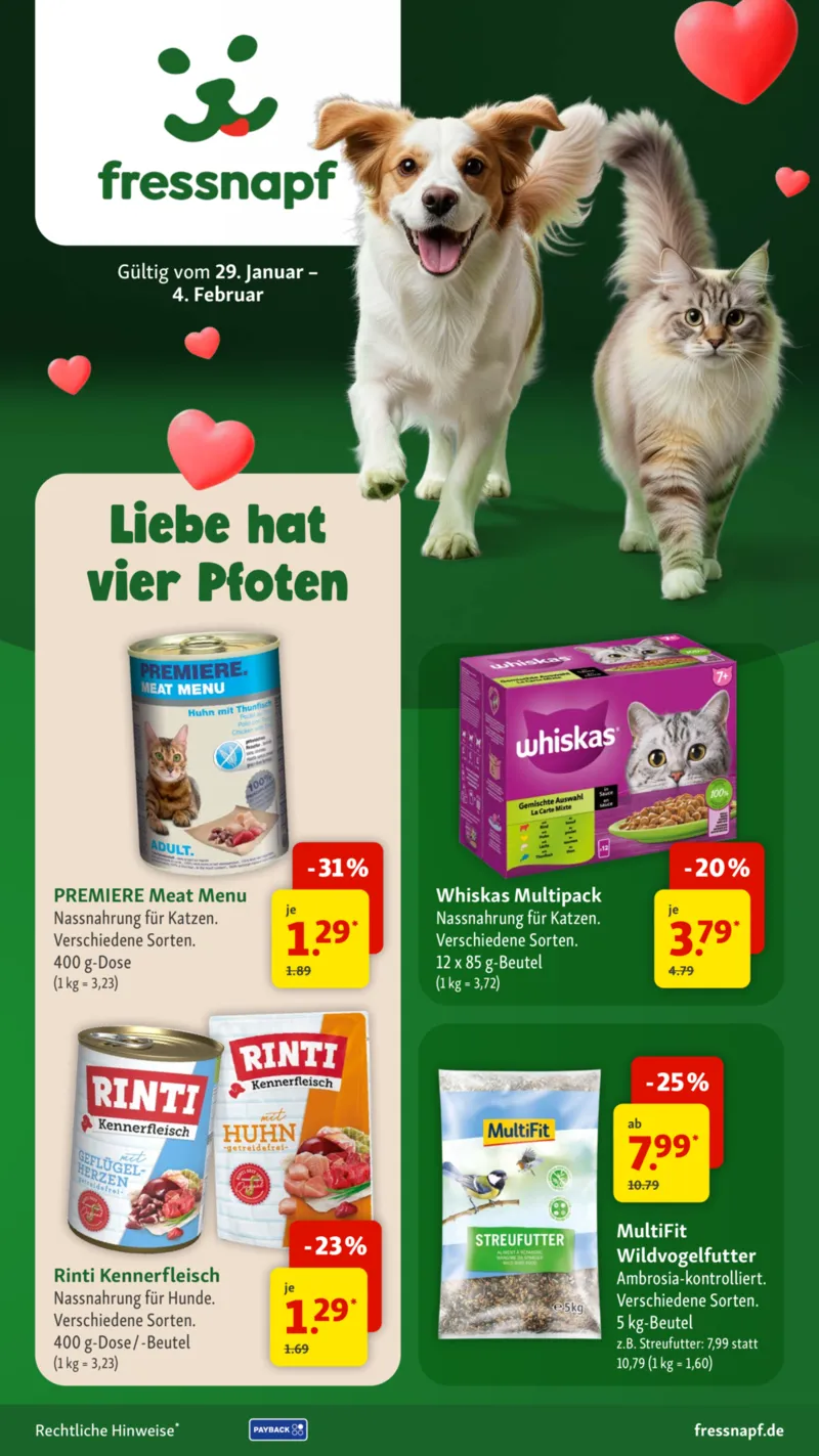 Fressnapf Prospekt vom 29.01.2026, Seite 1