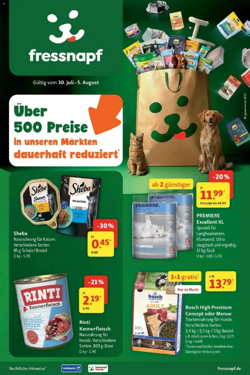 Fressnapf Prospekt vom 30.07.2026, Seite 1