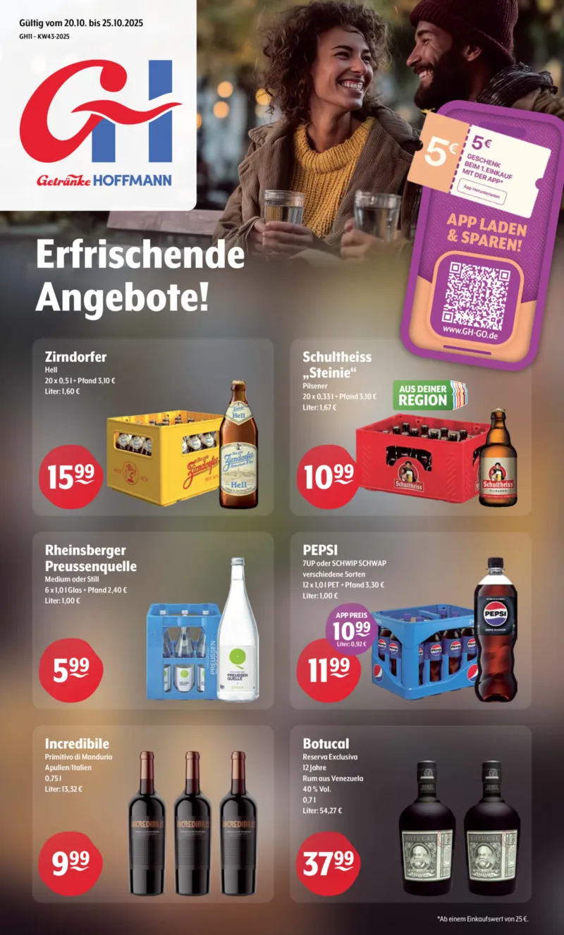 Getränke Hoffmann Prospekt vom 20.10.2025, Seite 1