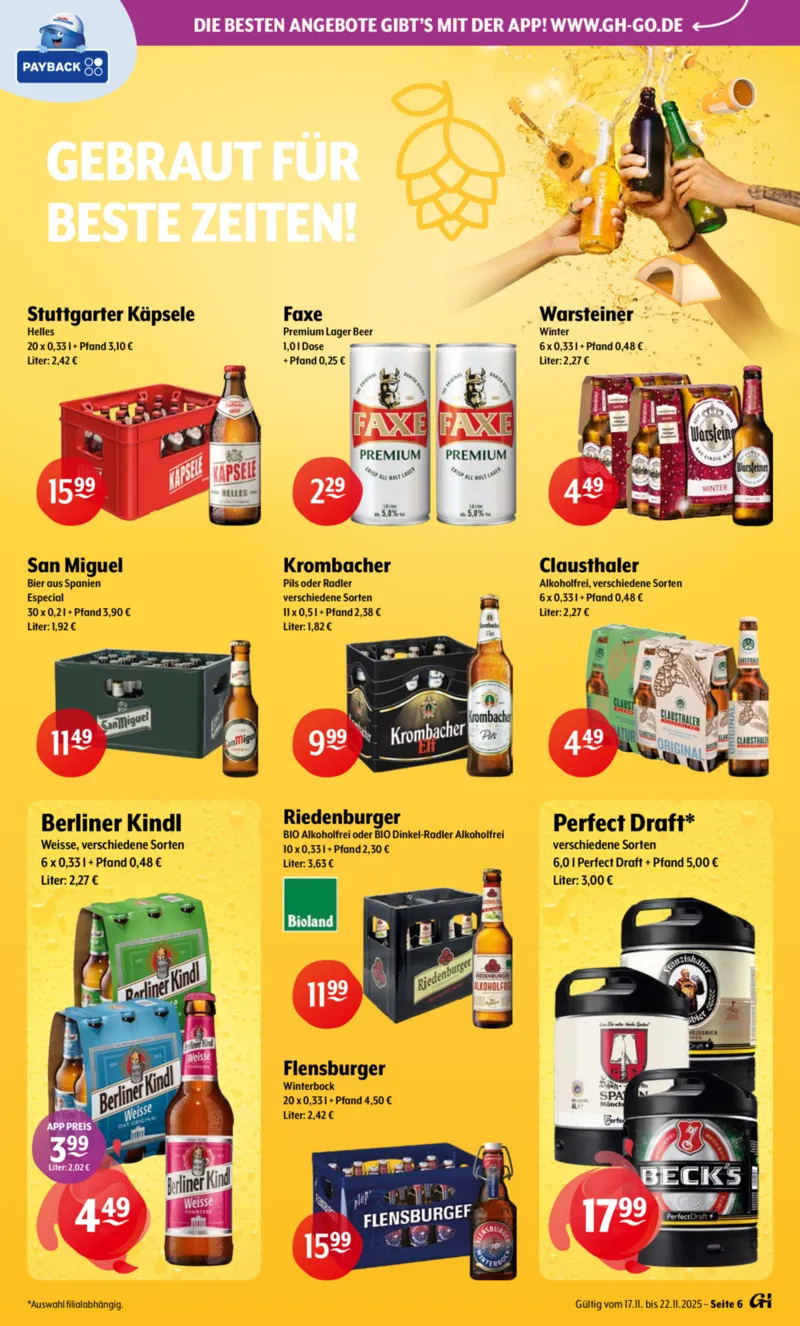 Getränke Hoffmann Prospekt vom 17.11.2025, Seite 6