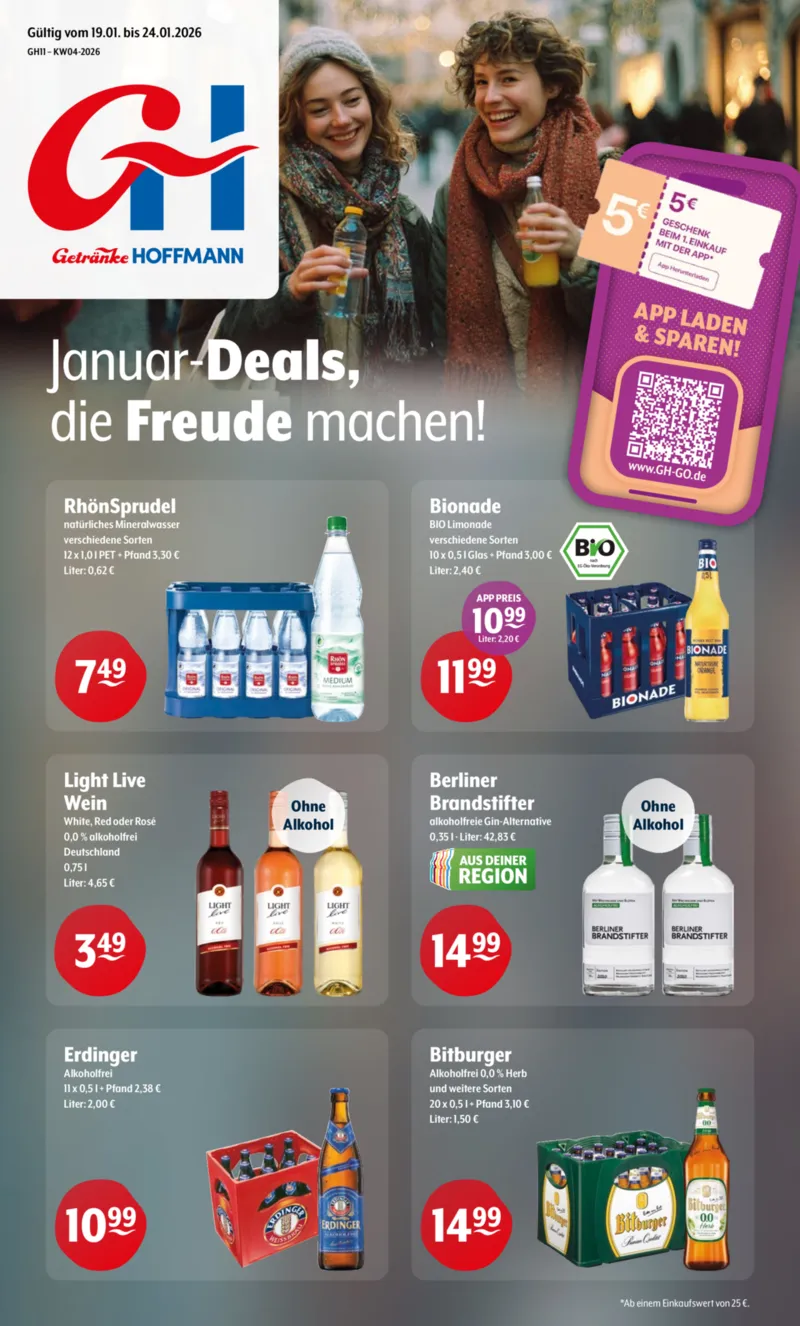 Getränke Hoffmann Prospekt vom 19.01.2026, Seite 1