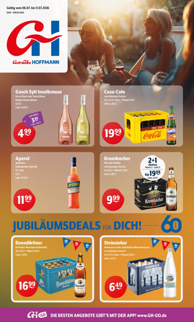 Getränke Hoffmann Prospekt vom 06.07.2026, Seite 1